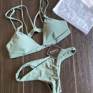 NWT Olive green ZAFUL bikini BRAND NEW
